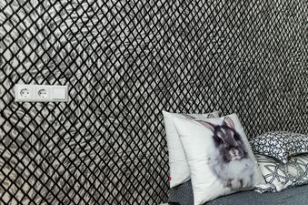 Wohngestaltung Tapete schwarz-weiß Wohngestaltung Tapete schwarz-weiß